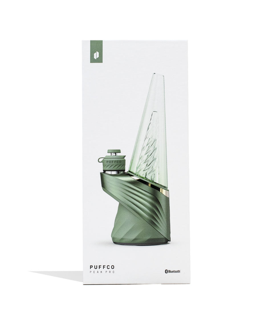 Puffco New Peak Pro Flourish Packaging Front View on White Background
