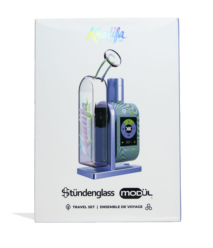 Stündenglass Wiz Khalifa Modul and Dok Deluxe Travel Set packaging on white background