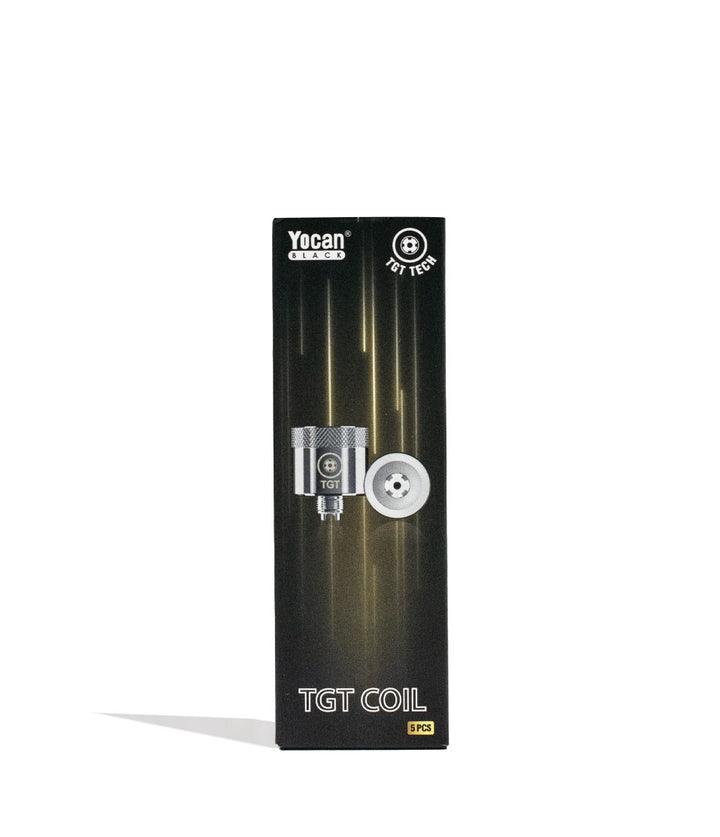 Yocan Black Series TGT Target Coil 5pk Packaging Front View on White Background