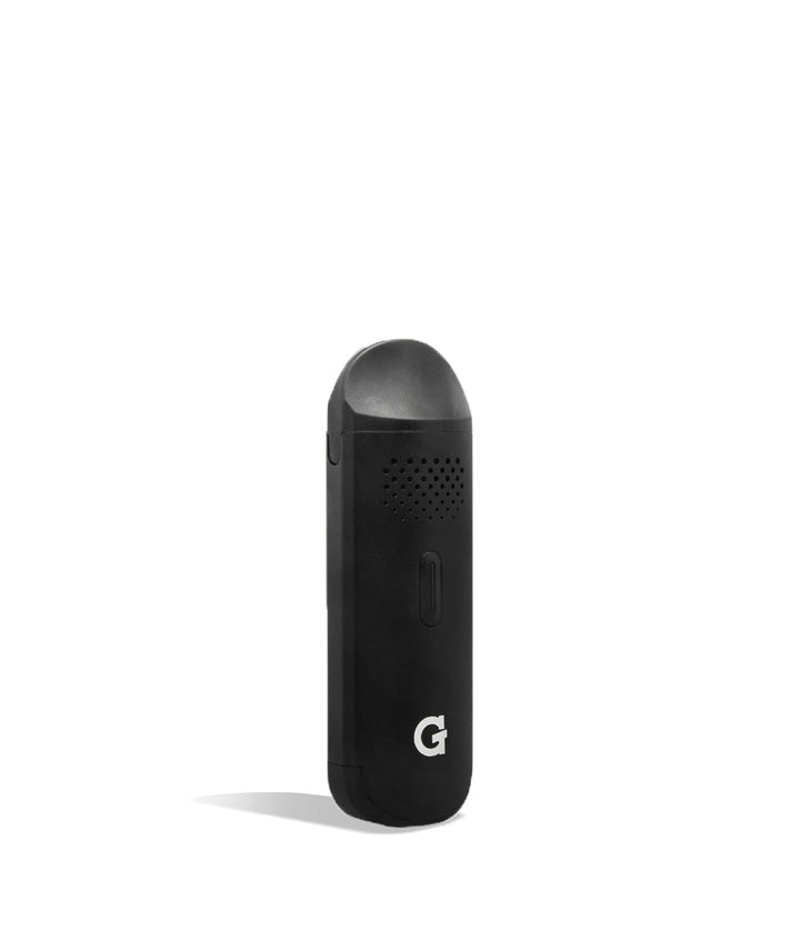 Black side G Pen Dash Portable Dry Herb Vaporizer on white background