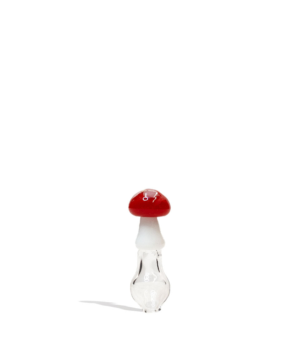 Red Mushroom Empire Glassworks Custom Puffco Peak Pro Ball Cap Front View on White Background