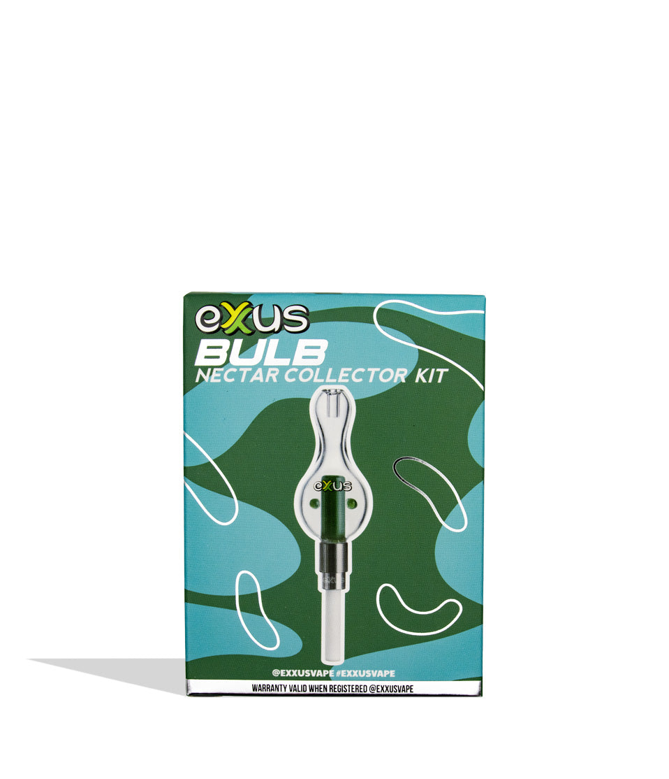 Exxus Bulb Nectar Collector Packaging on white background in variant green