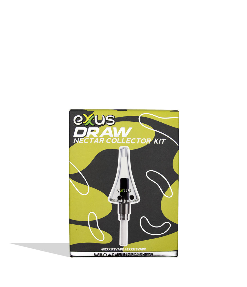 Exus Draw Nectar Collector Kit in its retail packaging, featuring a black and olive green camouflage design with a clear depiction of the collector tip.