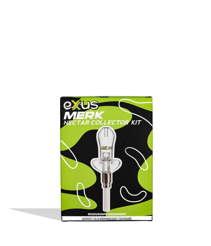 Exus Merk Nectar Collector Kit in its retail packaging, featuring a black and lime green box with a central illustration of the collector kit.