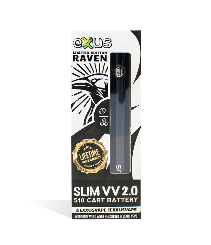 Raven Exxus Vape Slim VV 2.0 Cartridge Vaporizer single pack on white background
