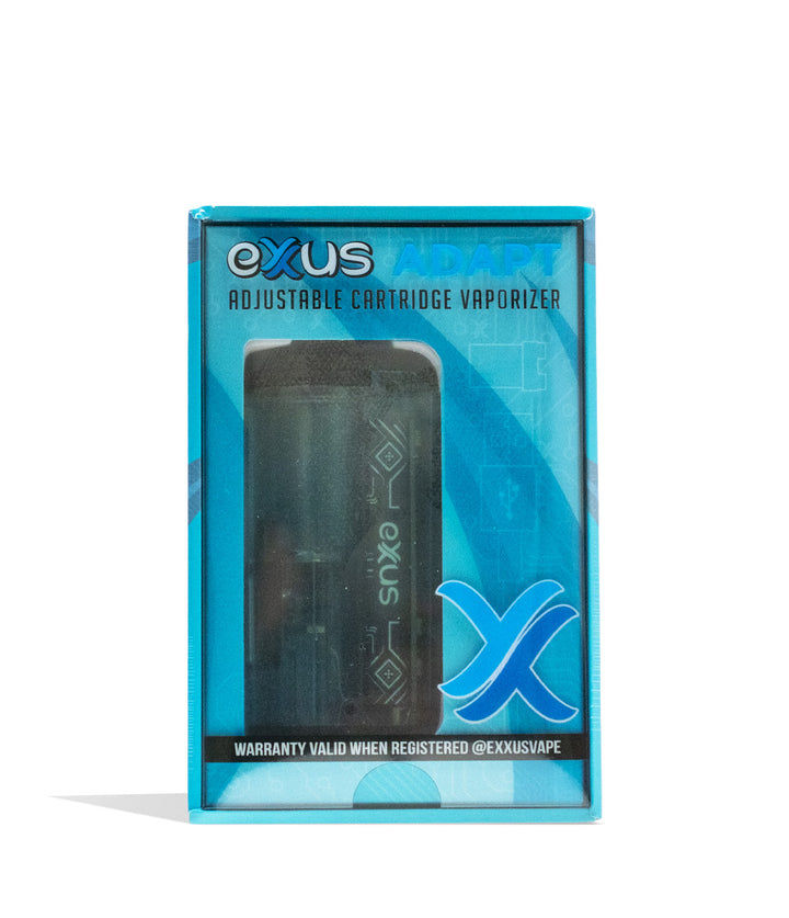 Blue Exxus Vape Adapt Cartridge Vaporizer Packaging Front View on White Background