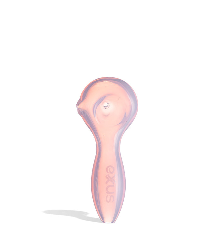 Pink Exxus Vape BUBL Hand Pipe Front View on White Background