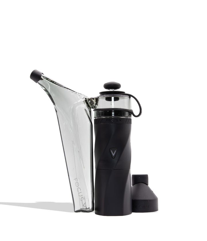 Focus V Aeris Portable Concentrate Vaporizer on whtie background smoke color