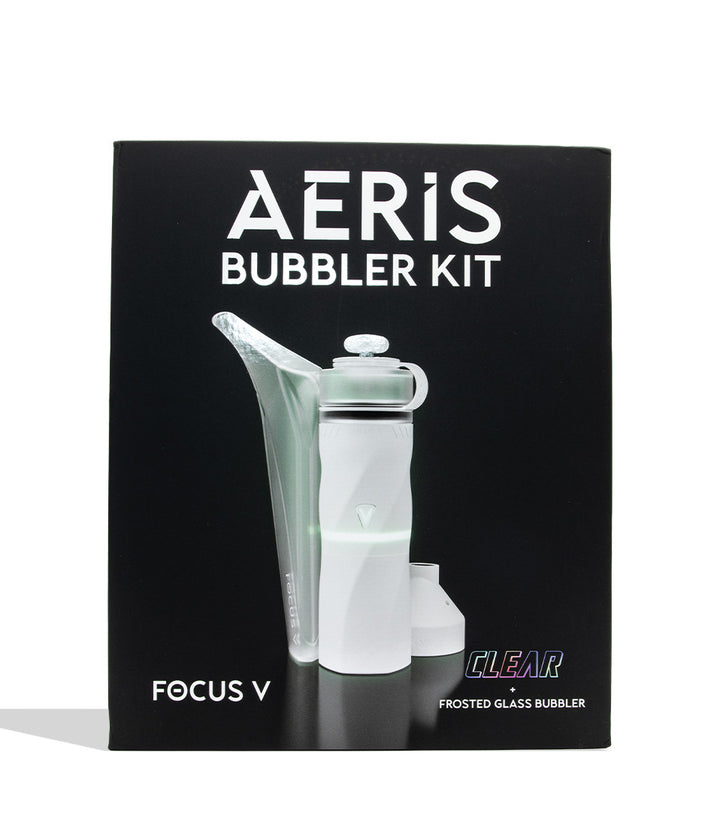 Focus V Aeris Portable Concentrate Vaporizer on white background clear color box packaging