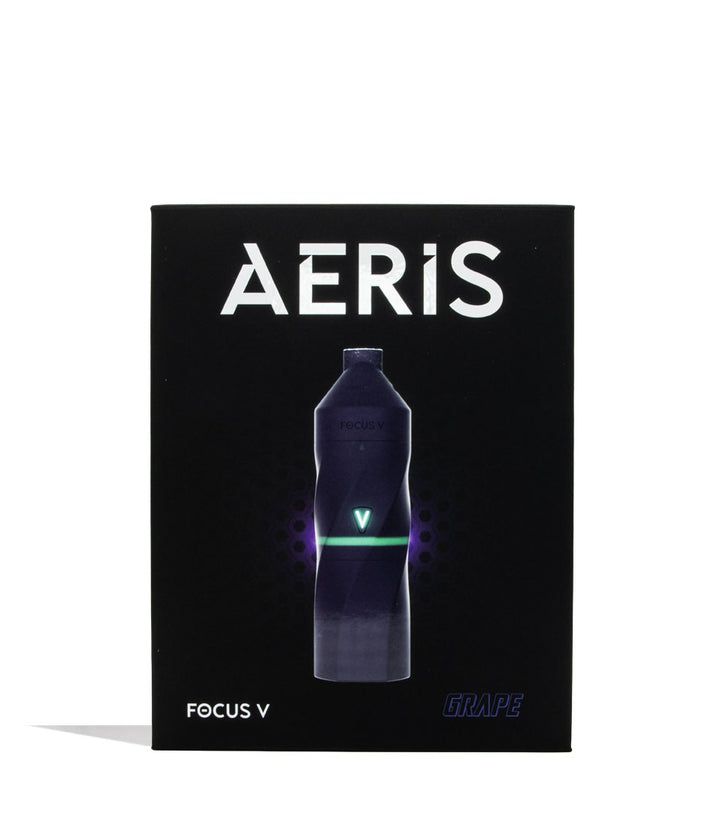 Grape Focus V Aeris Portable Concentrate Vaporizer packaging on white background