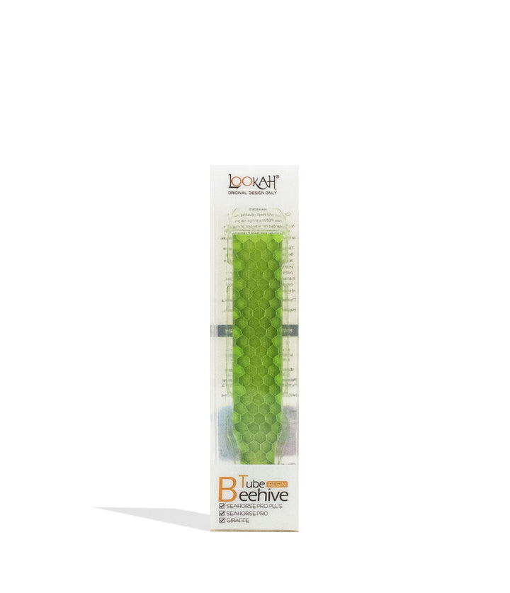 Green Lookah Beehive Replacement Mouthpiece Tube Packaging Front View on White Background