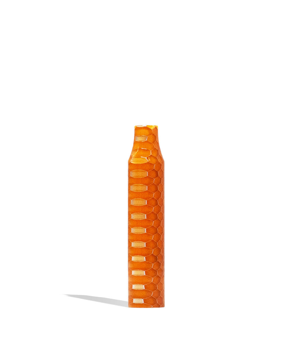 Orange Lookah Beehive Replacement Mouthpiece Tube Front View on White Background