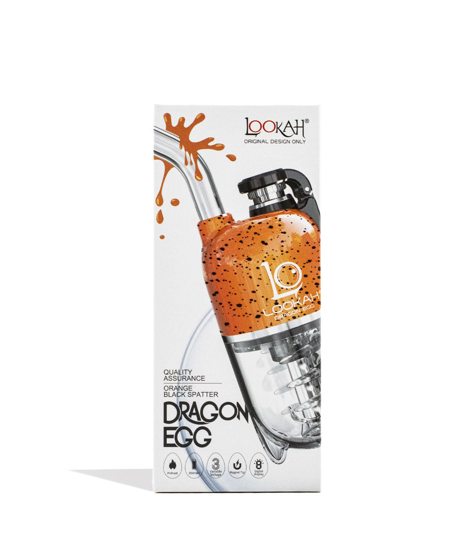 Orange Lookah Dragon Egg Spatter Edition E-Rig Packaging Front View on White Background