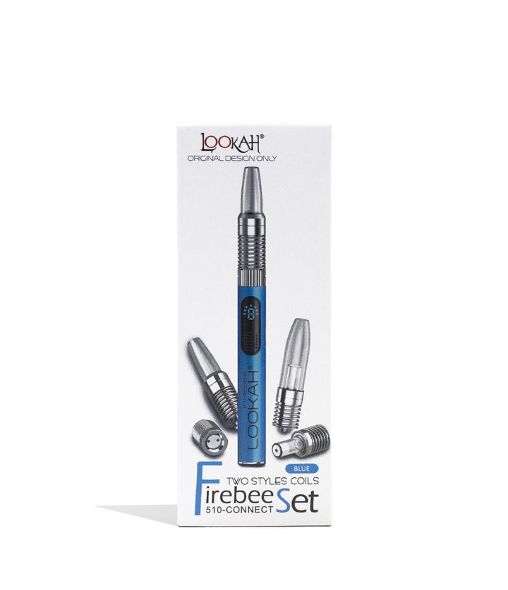 Blue Lookah Firebee 510 Vape Kit Packaging Front View on White Background