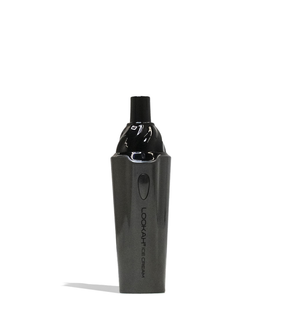 Grey Lookah Ice Cream Dry Herb Vaporizer Front View on White Background