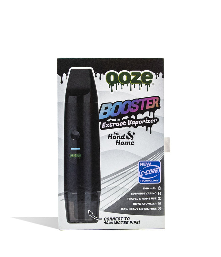 Black Ooze Booster Extract Vaporizer Packaging Front View on White Background
