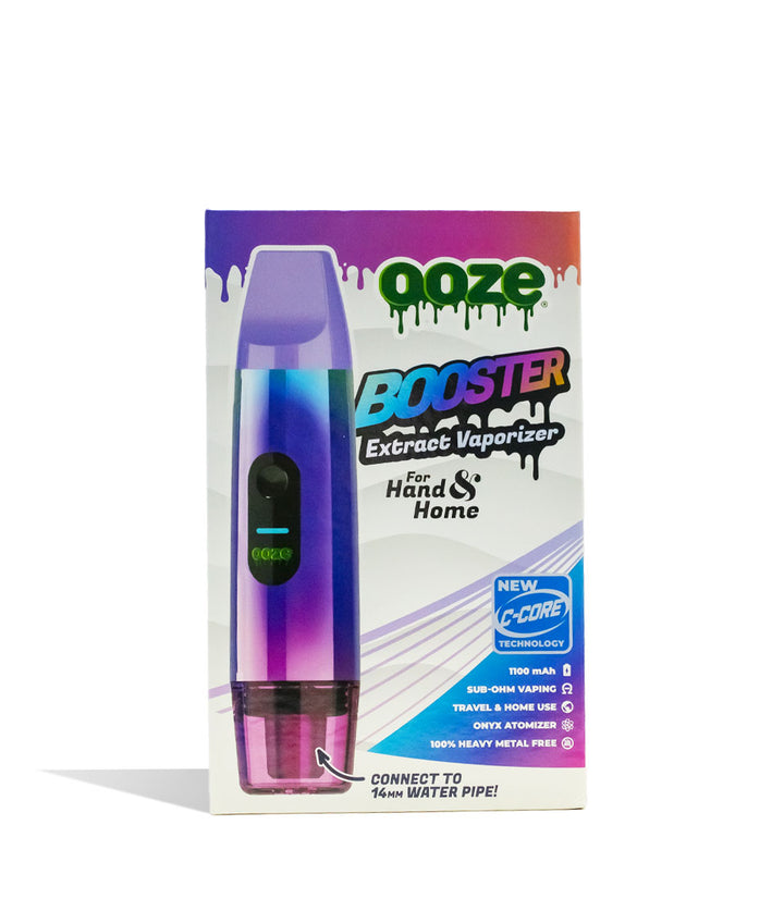 Rainbow Ooze Booster Extract Vaporizer Packaging Front View on White Background
