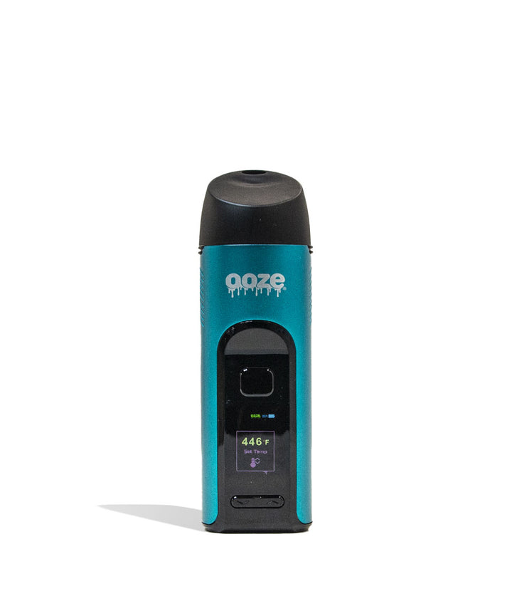 Blue Ooze Verge Portable Dry Herb Vaporizer Front View on White Background