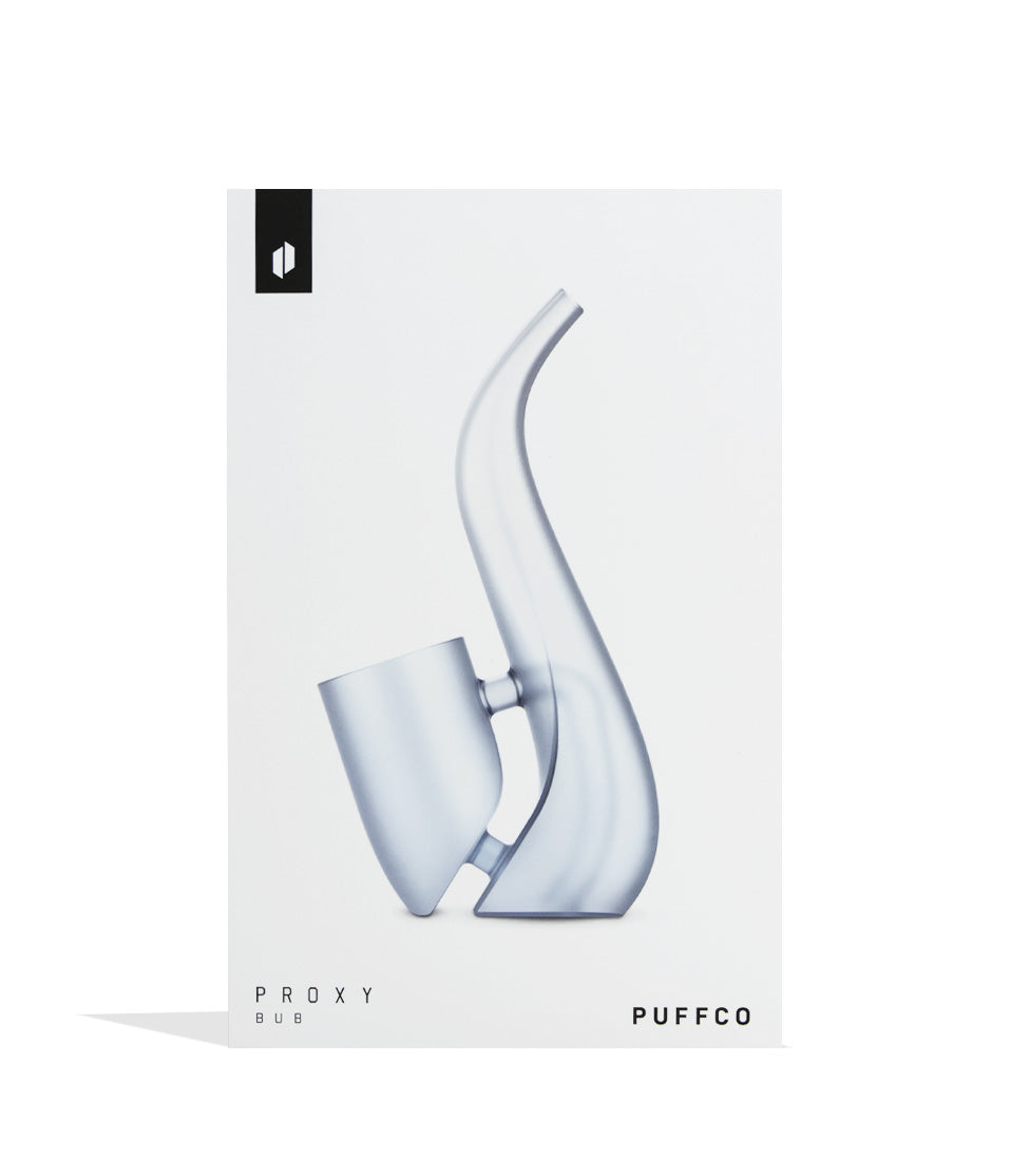 Haze Puffco New Proxy Bubbler Attachment Packaging Front View on White Background