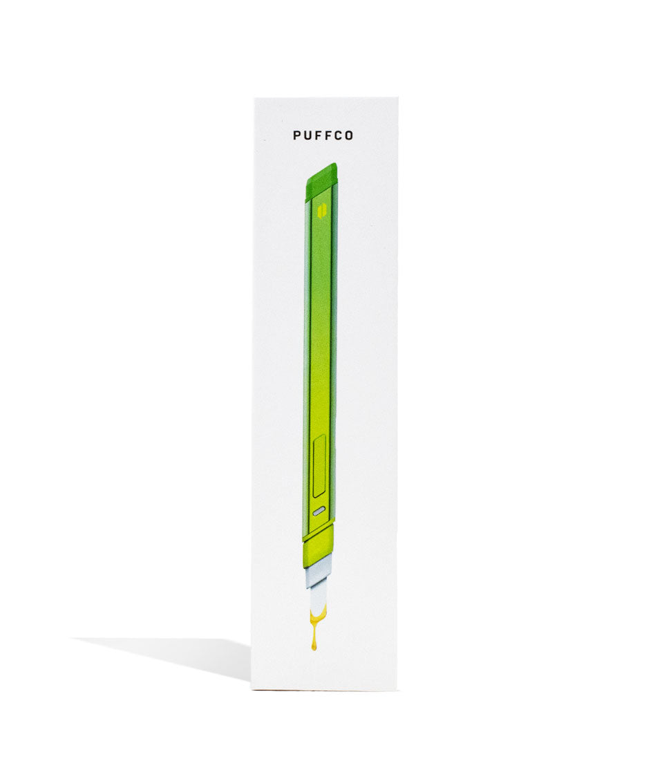 Puffco Paradise Green Hot Knife Packaging Front View on White Background