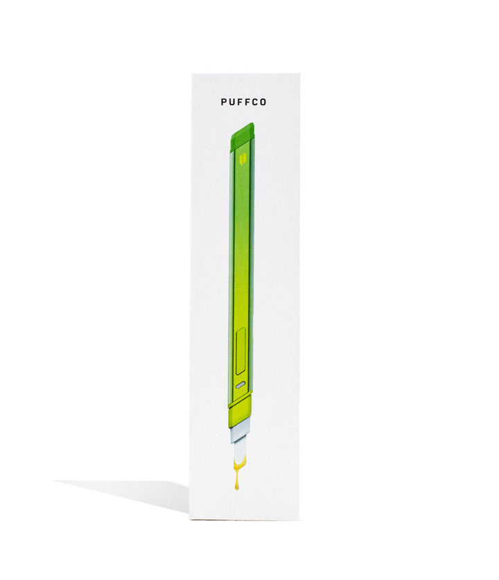 Puffco Paradise Green Hot Knife Packaging Front View on White Background