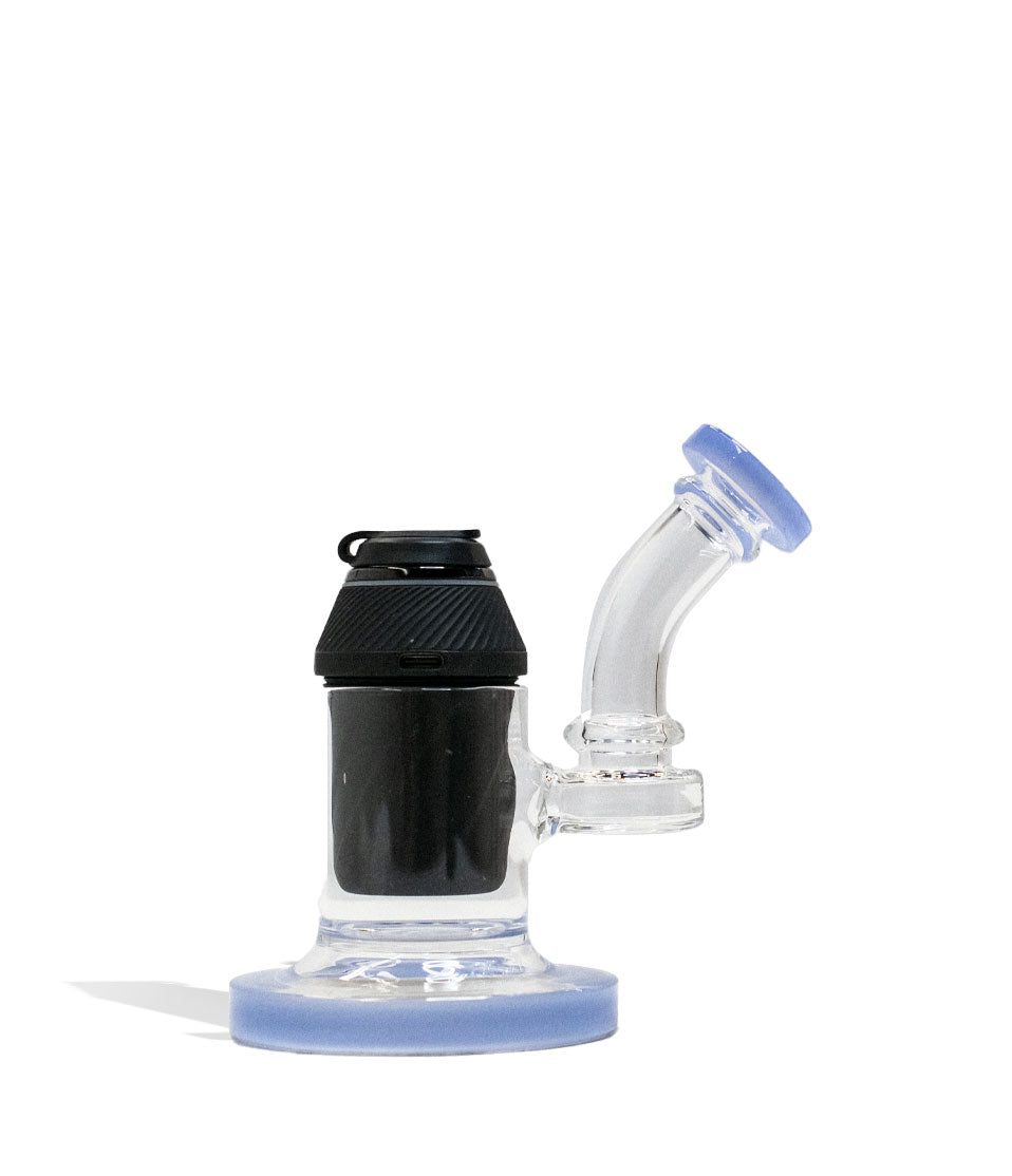 Blue Puffco Proxy Custom Sherlock Pipe With Device Front View on White Background