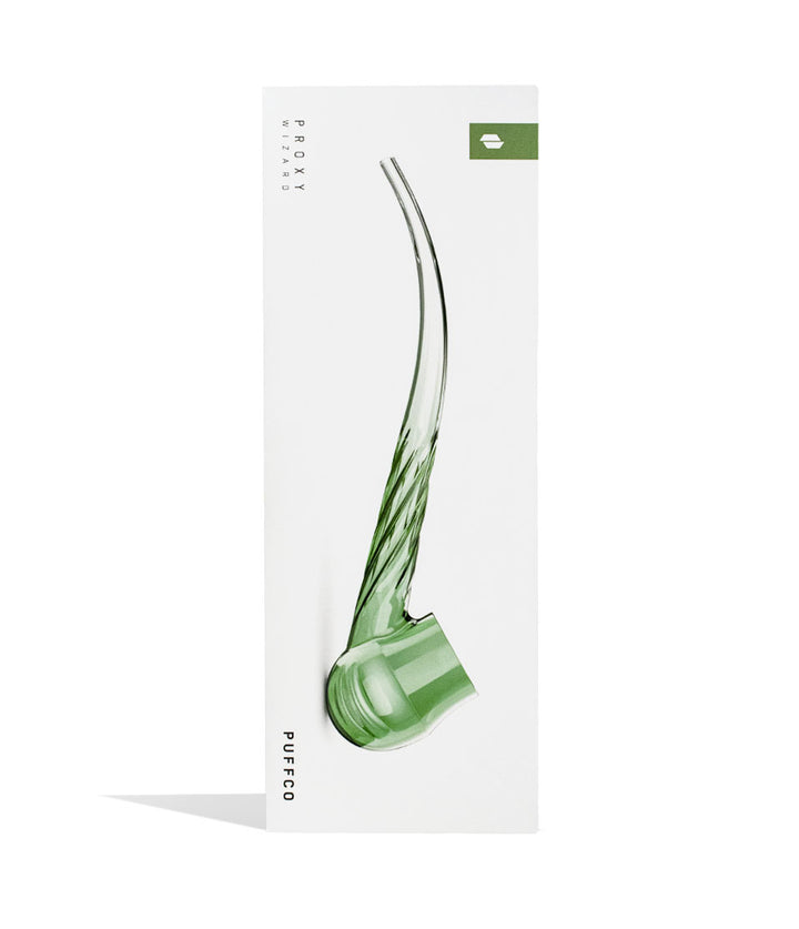Puffco Proxy Flourish Wizard Glass Attachment Packaging on white background