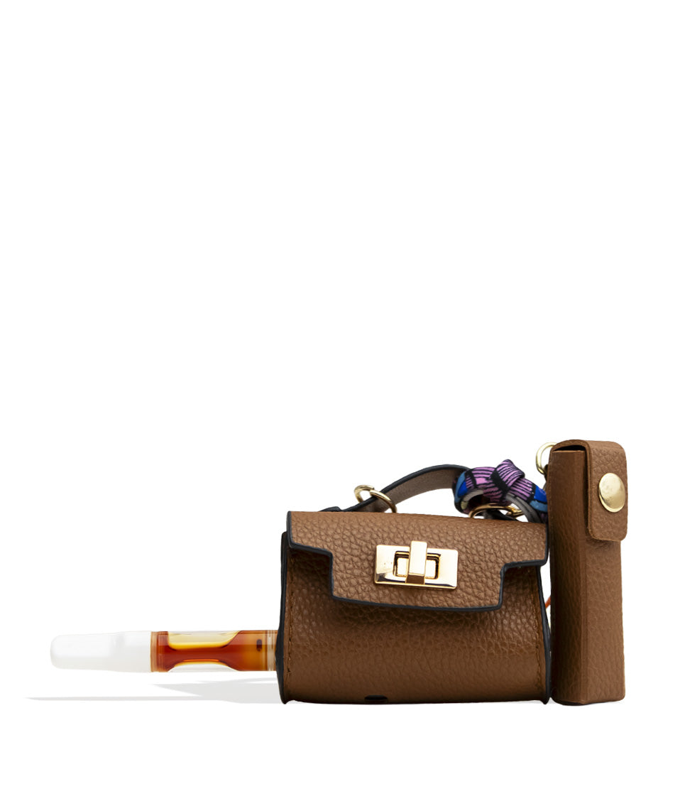 Brown Hermoine Smyle Pursejamin Variable Voltage Battery Front View on White Background