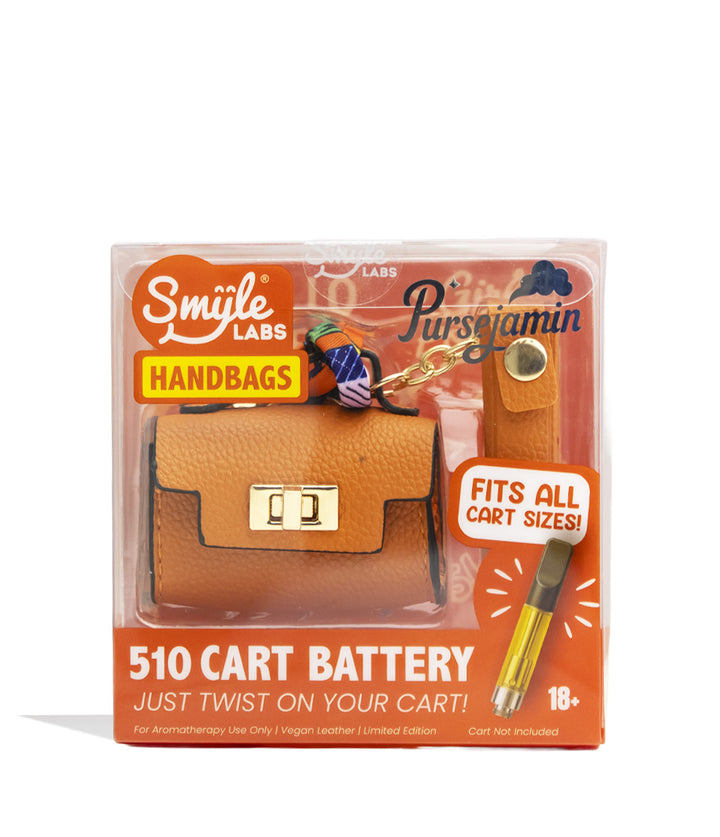 Orange Hermoine Smyle Pursejamin Variable Voltage Battery Packaging Front View on White Background