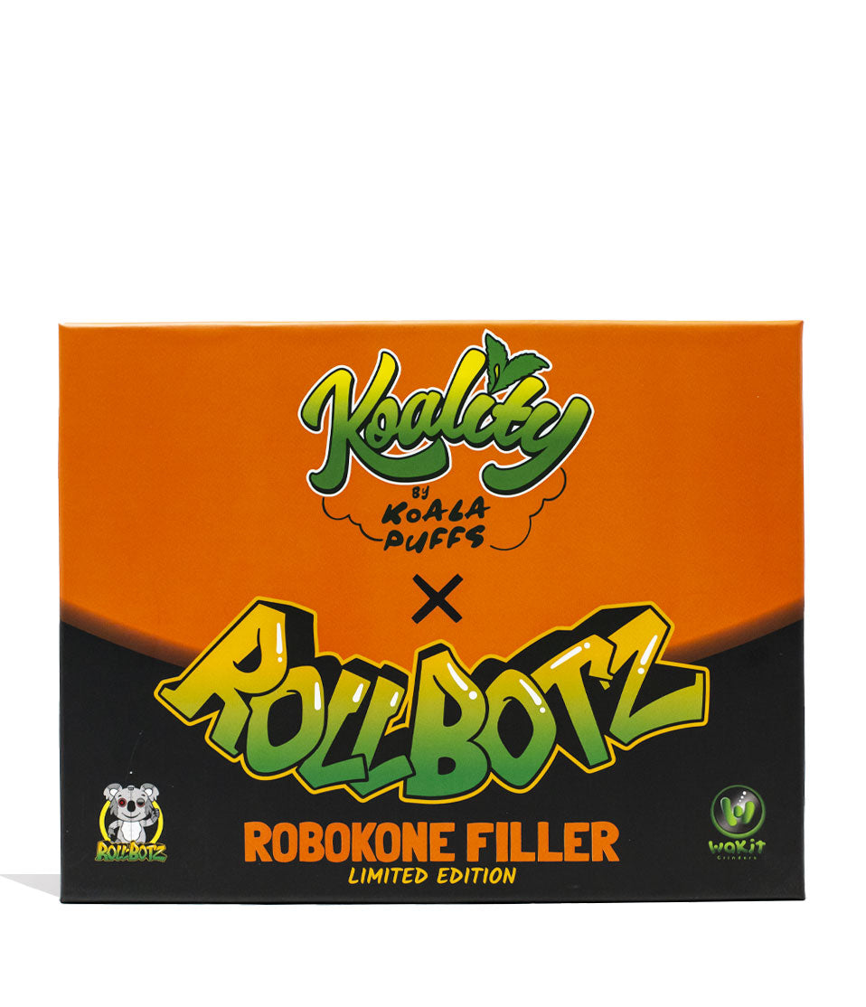 Wakit Rollbotz Robokone Koala Electric Grinder and Cone Filler Packaging Front View on White Background
