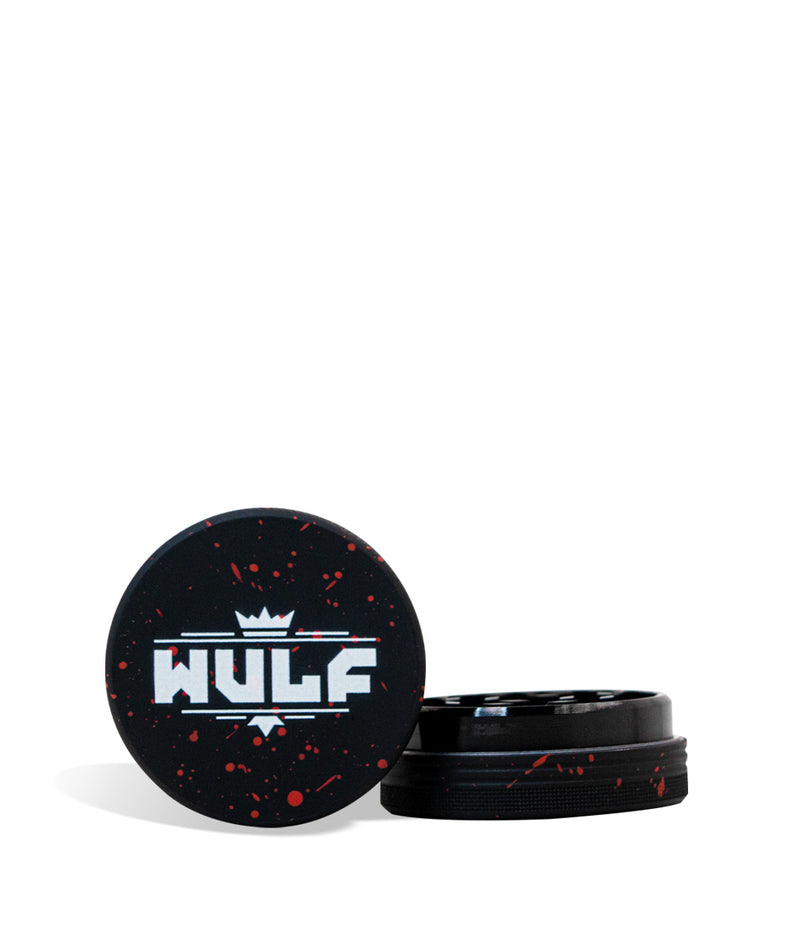 Black Red Wulf Mods 2pc 50mm Spatter Grinder on white background