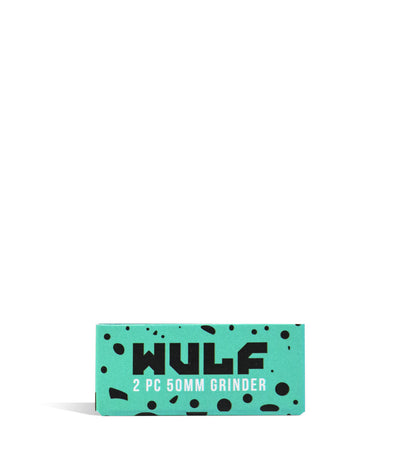 Teal Black Wulf Mods 2pc 50mm Spatter Grinder box on white background