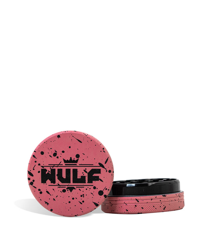 Pink Black Wulf Mods 2pc 50mm Spatter Grinder on white background