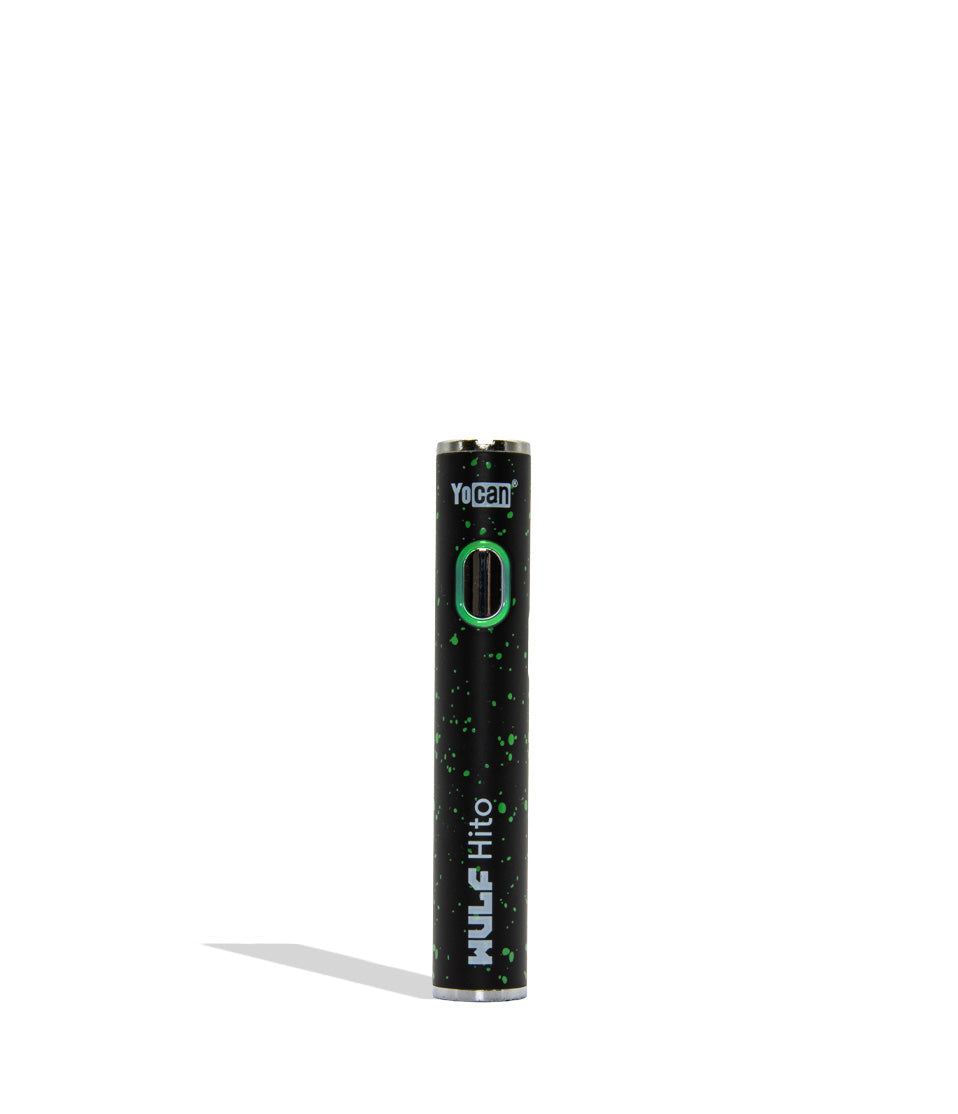 Wulf Mods Hito 510 battery black green spatter on a white background