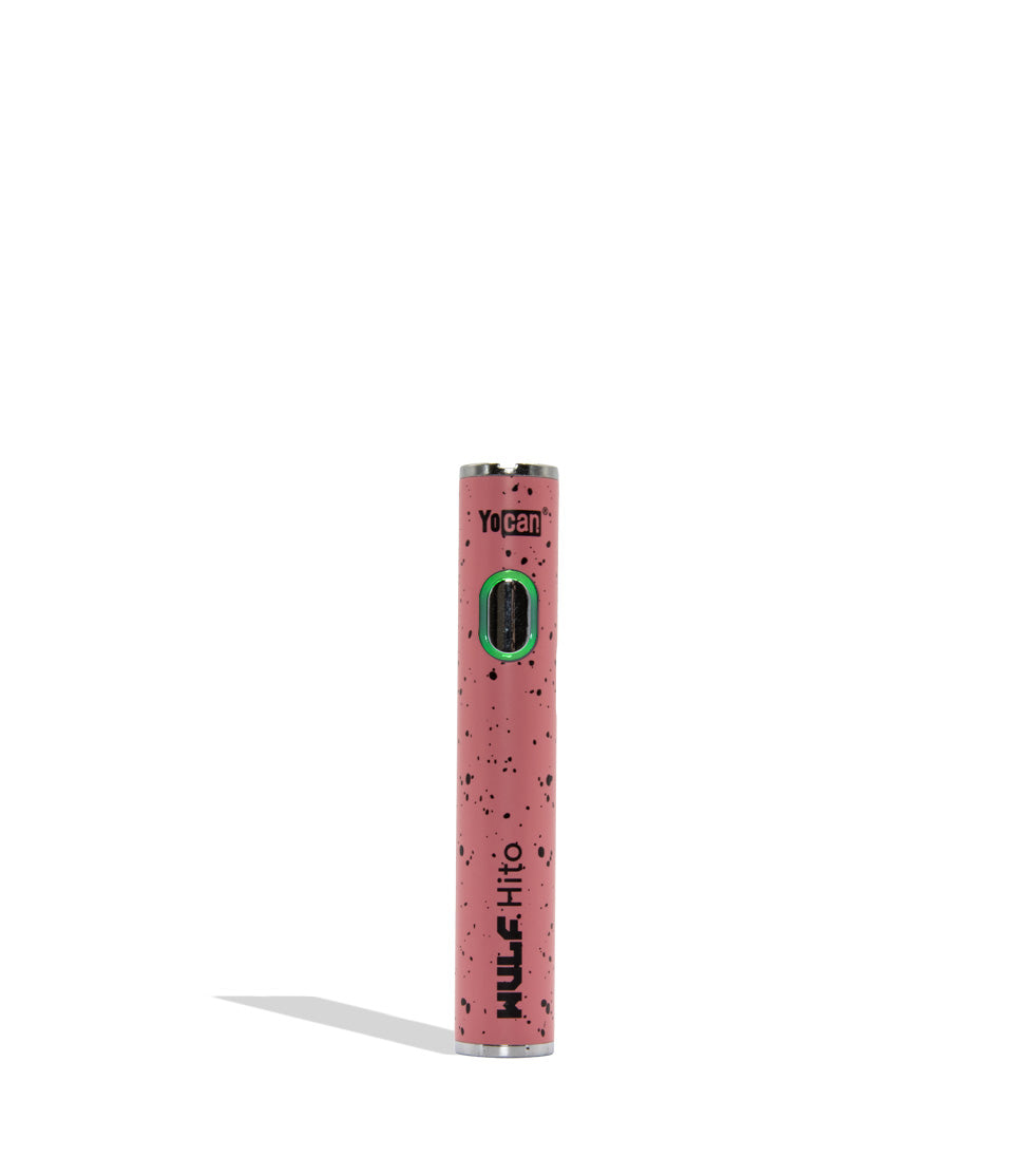 Wulf Mods Hito 510 battery pink black spatter on a white background