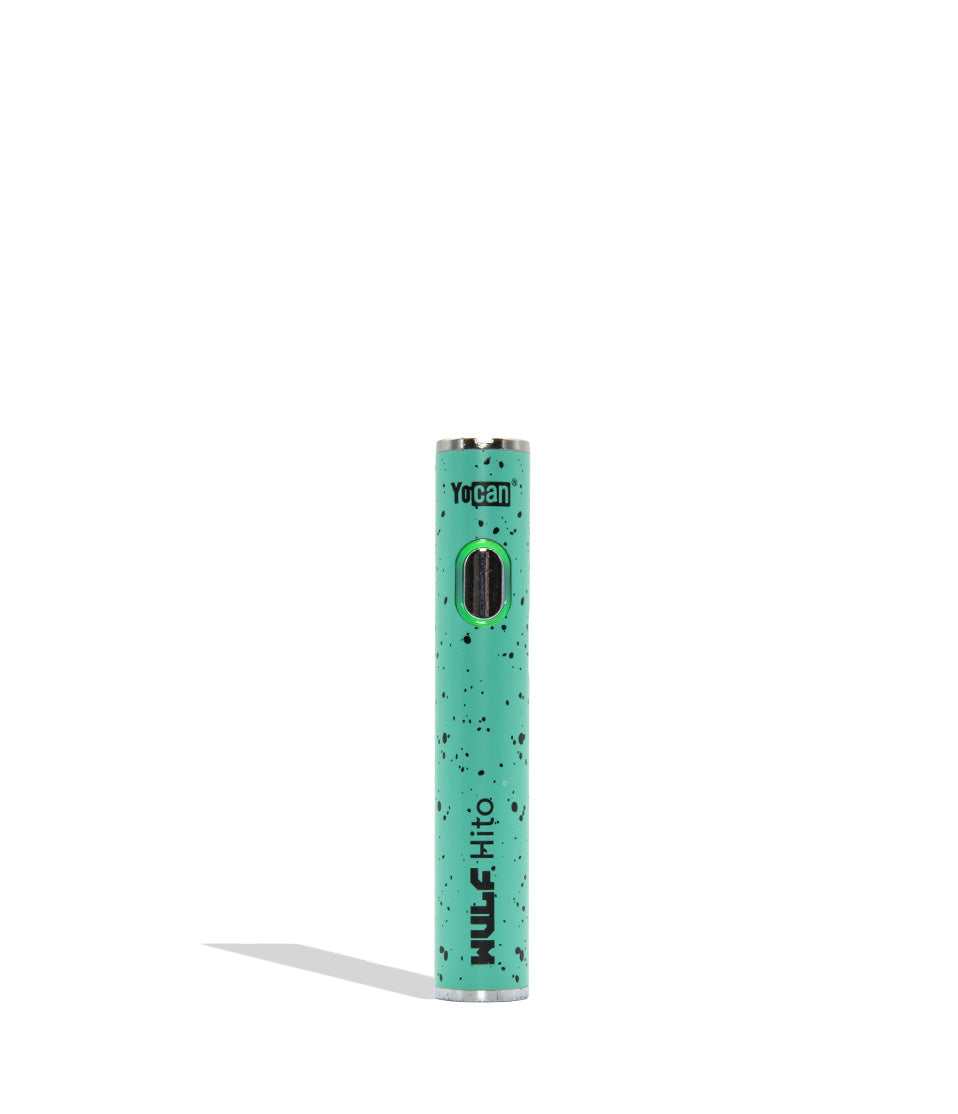 Wulf Mods Hito 510 battery teal black spatter on a white background