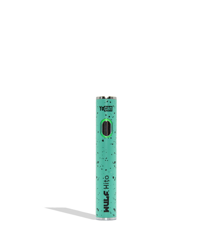Wulf Mods Hito 510 battery teal black spatter on a white background