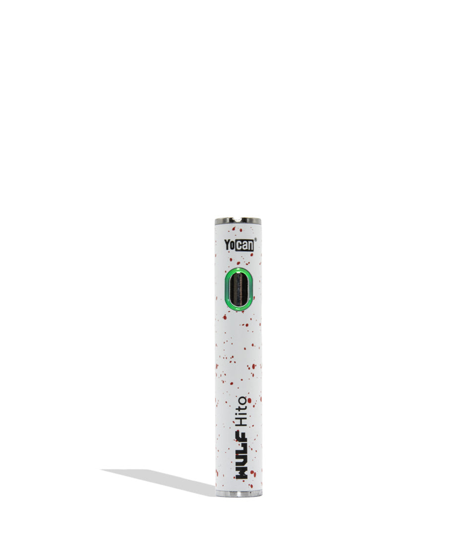 Wulf Mods Hito 510 battery white red spatter on a white background