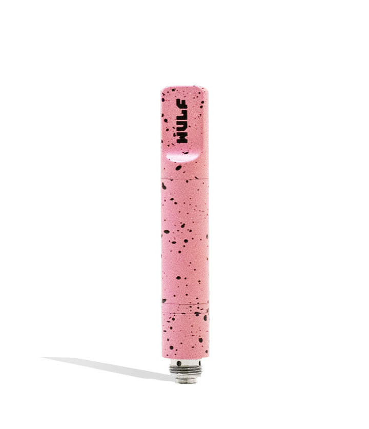 Pink Black Spatter Wulf Mods Concentrate Tank Front View on White Background