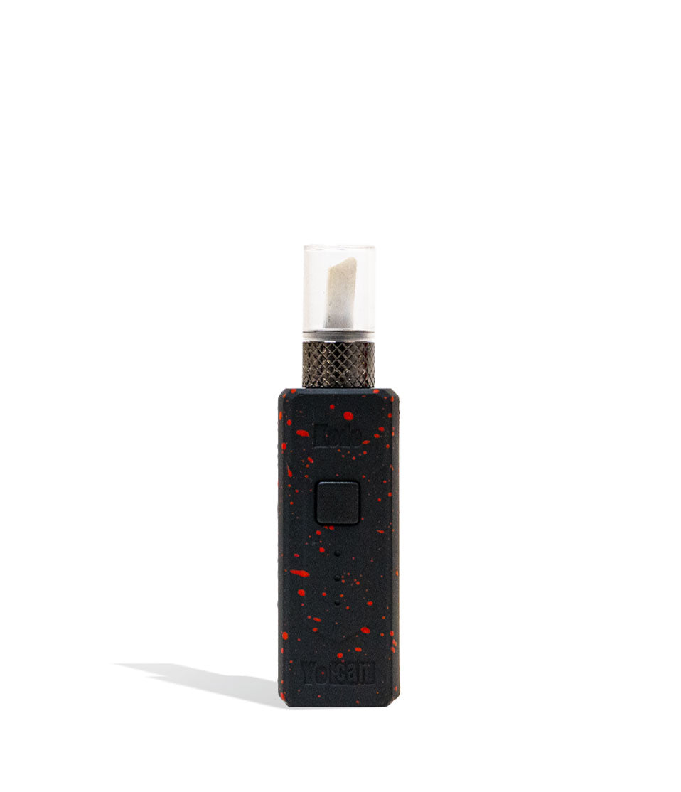 Black Red Spatter Wulf Mods KODO Hot Knife Front View on White Background