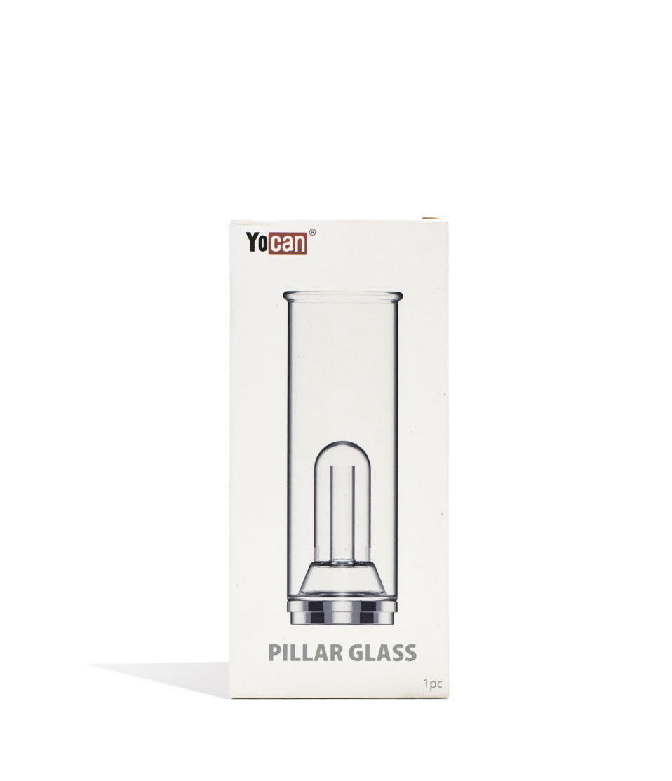 Wulf Mods Pillar Replacement Glass Bubbler Packaging Front View on White Background