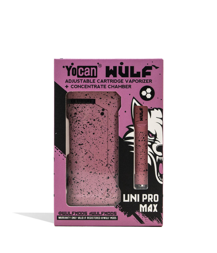 Pink Black Spatter Wulf Mods UNI Pro Max Concentrate Kit Packaging Front View on White Background