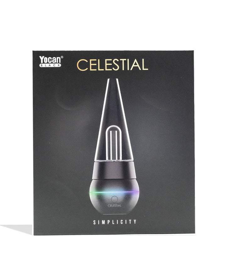 Black Yocan Black Celestial E-Rig Packaging Front View on White Background
