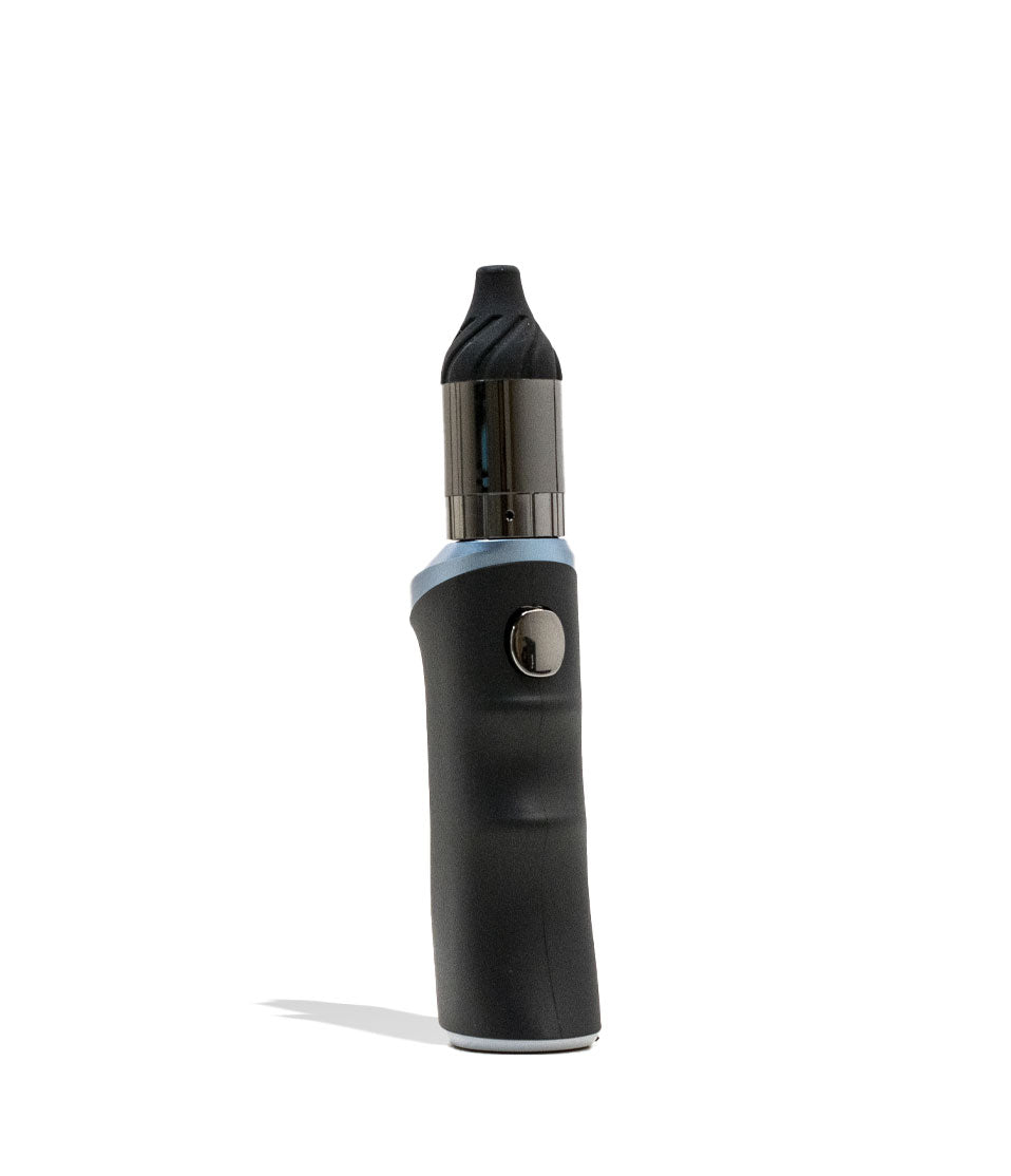 Blue Yocan Black Phaser Ace Wax Vaporizer Front View on White Background