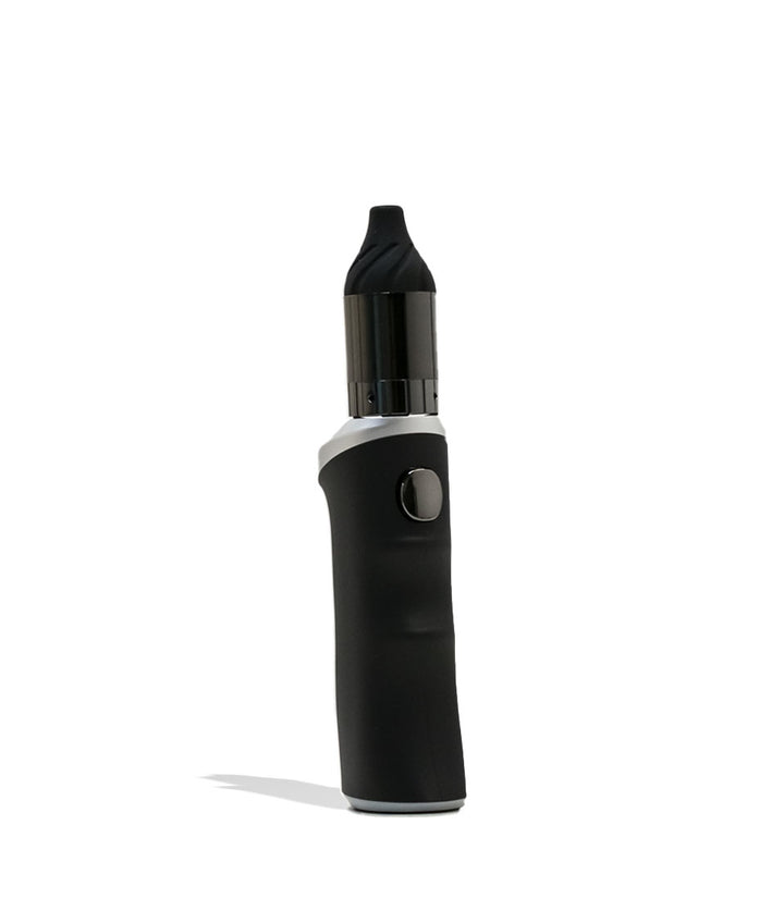 Silver Yocan Black Phaser Ace Wax Vaporizer Front View on White Background