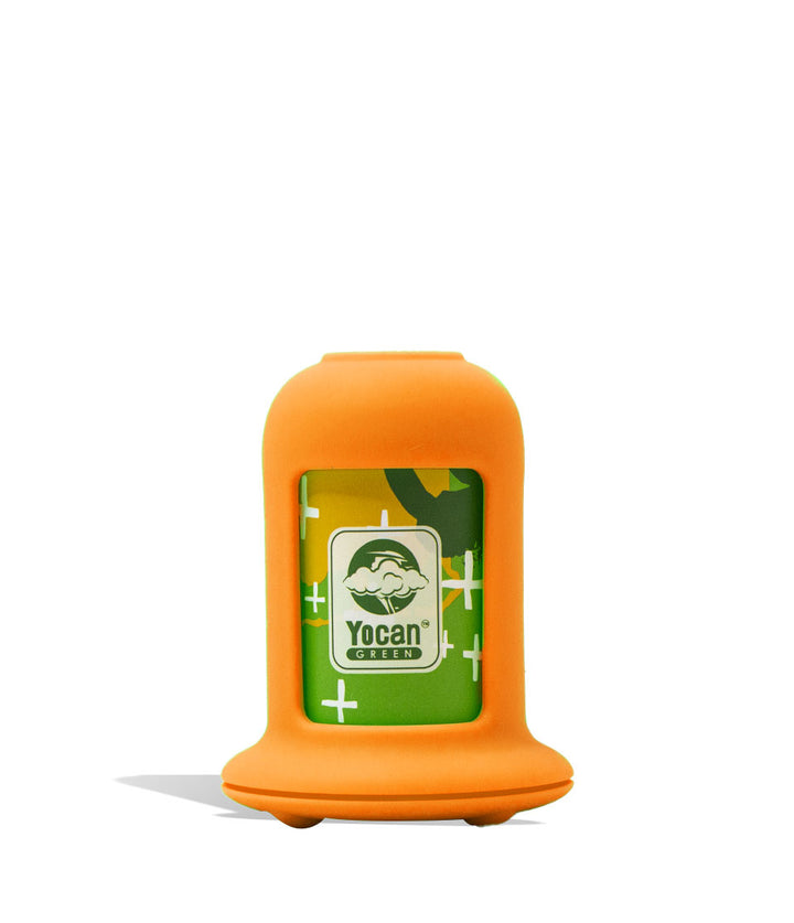 Orange Yocan Green Series Flying Saucer Personal Air Filter Front View on White Background