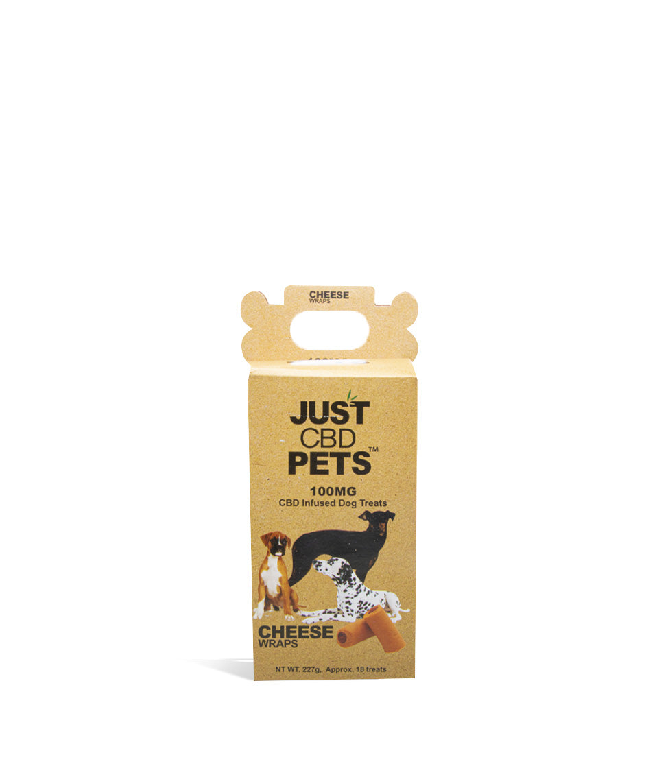 Cheese Wraps Just CBD Infused Dog Treats on white background