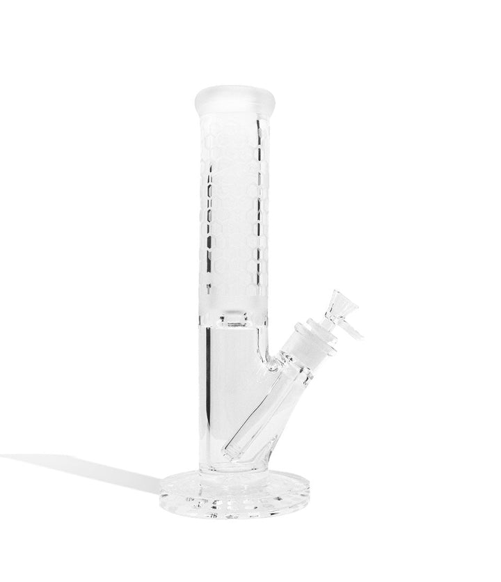 12 Inch Premium Etched Straight Water Pipe on white background