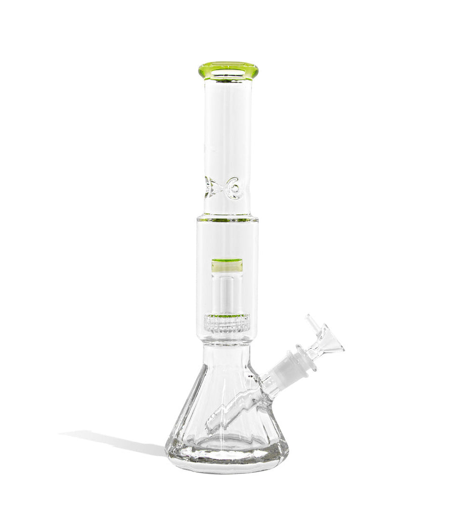 12 inch Thick Base Waterpipe with Showerhead Perc on white background