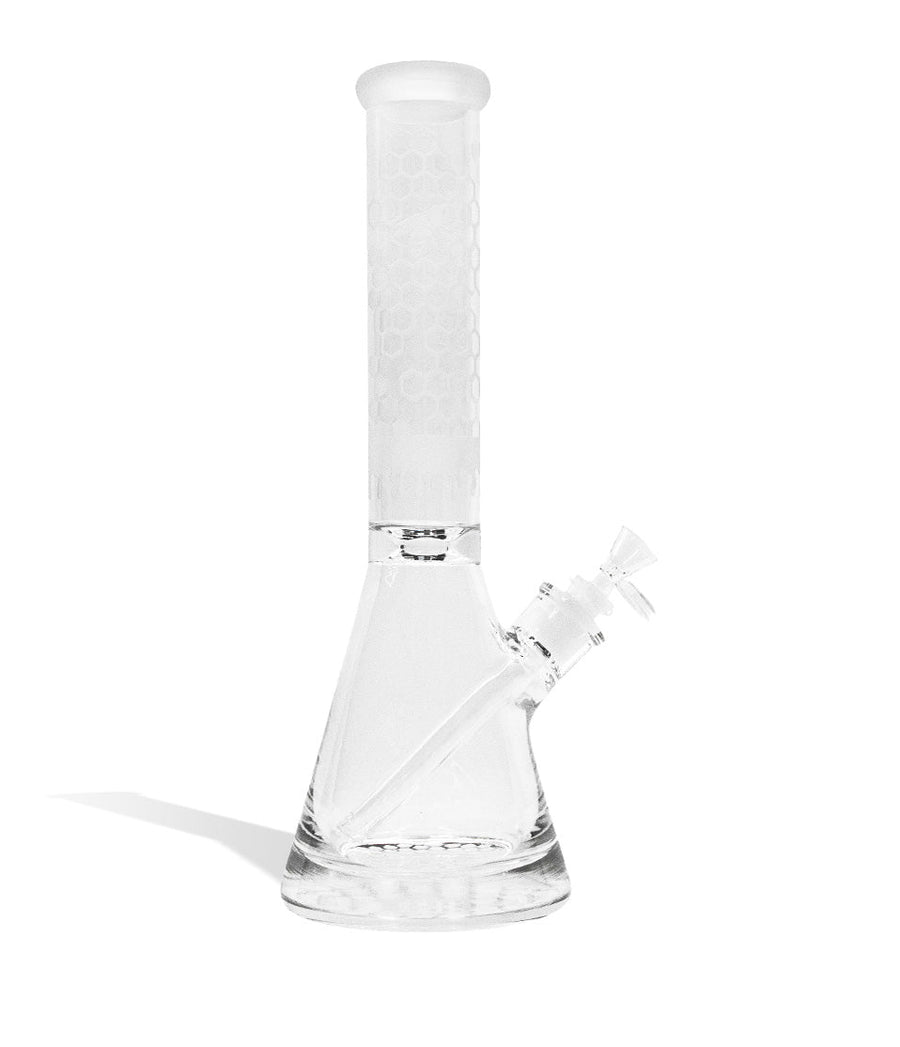 2-14 Inch Premium Etched Water Pipe with Heavy Base on white studio background